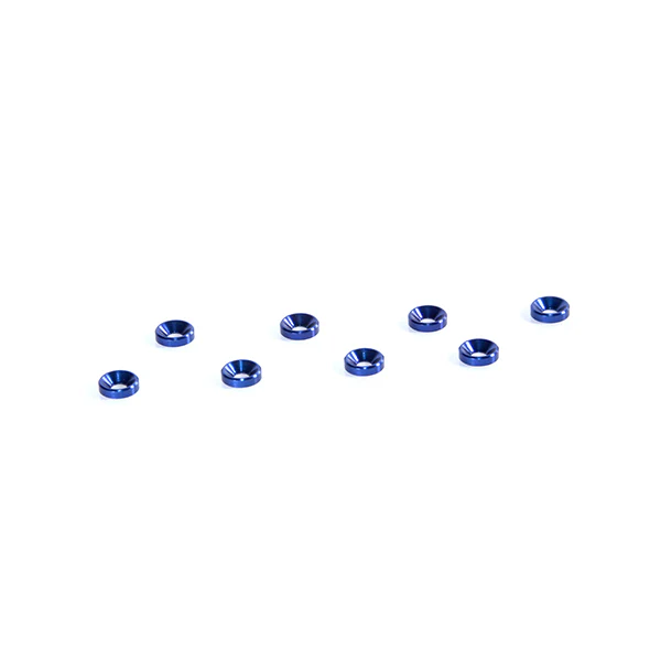 3MM ALUMINUM COUNTERSUNK WASHER (8) DARK BLUE