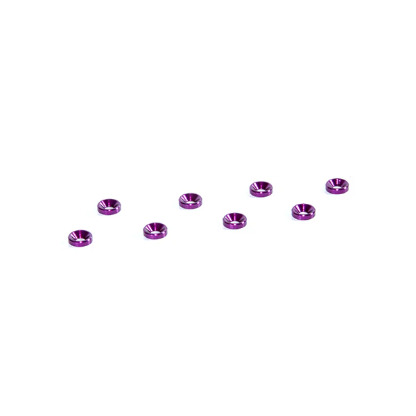 3MM ALUMINUM COUNTERSUNK WASHER (8) PURPLE