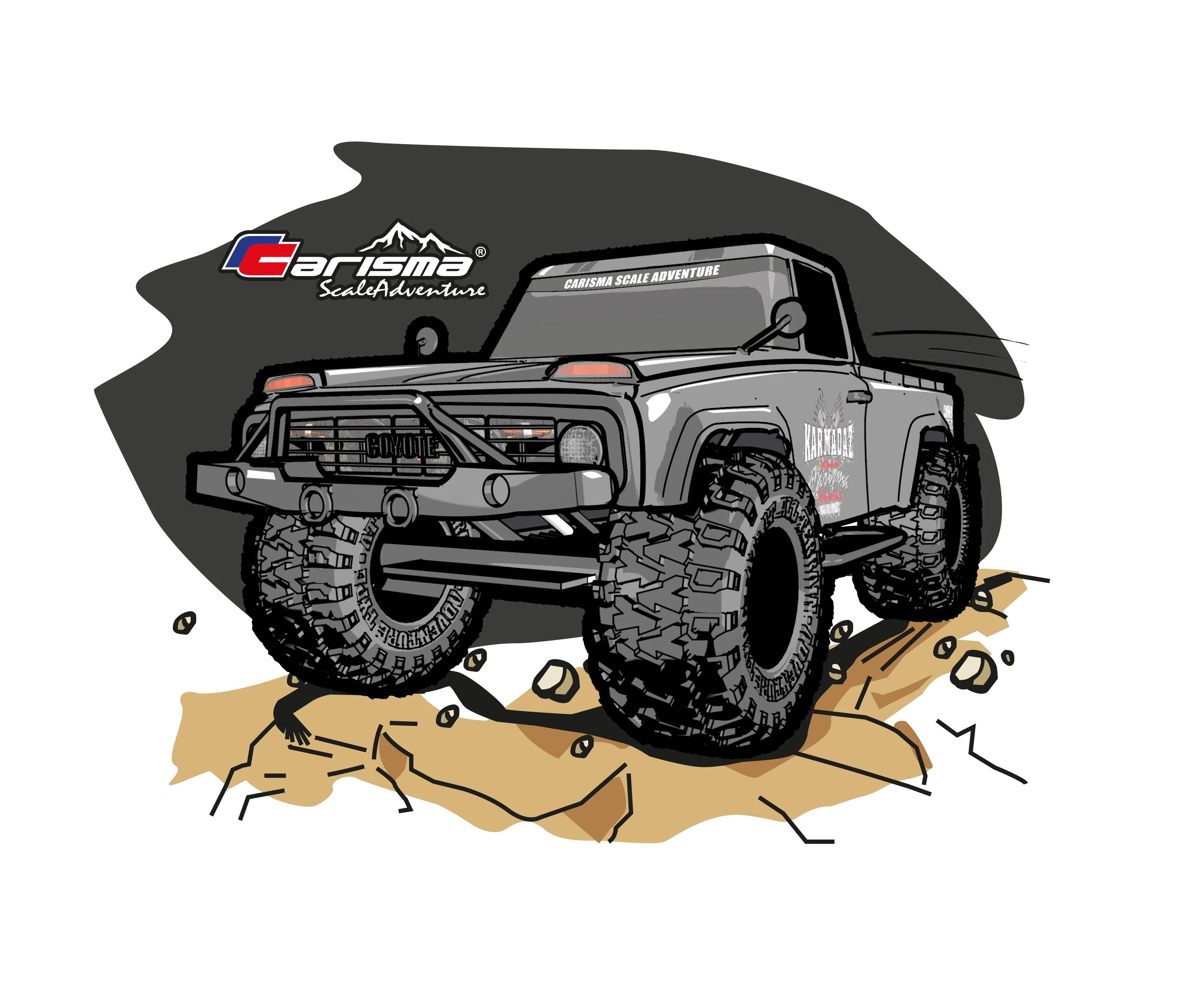 CARISMA SCALE ADVENTURE TEE SHIRT (BLACK) - Image 2