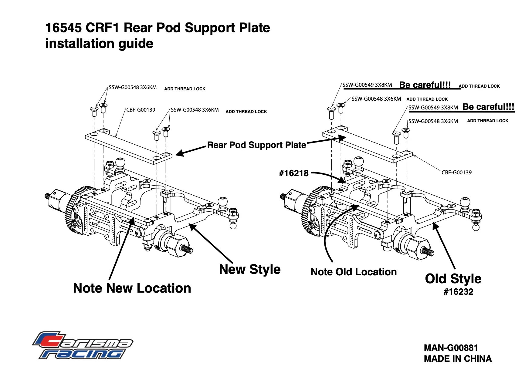 CRF-1 Rear Pod Support Plate - Image 4