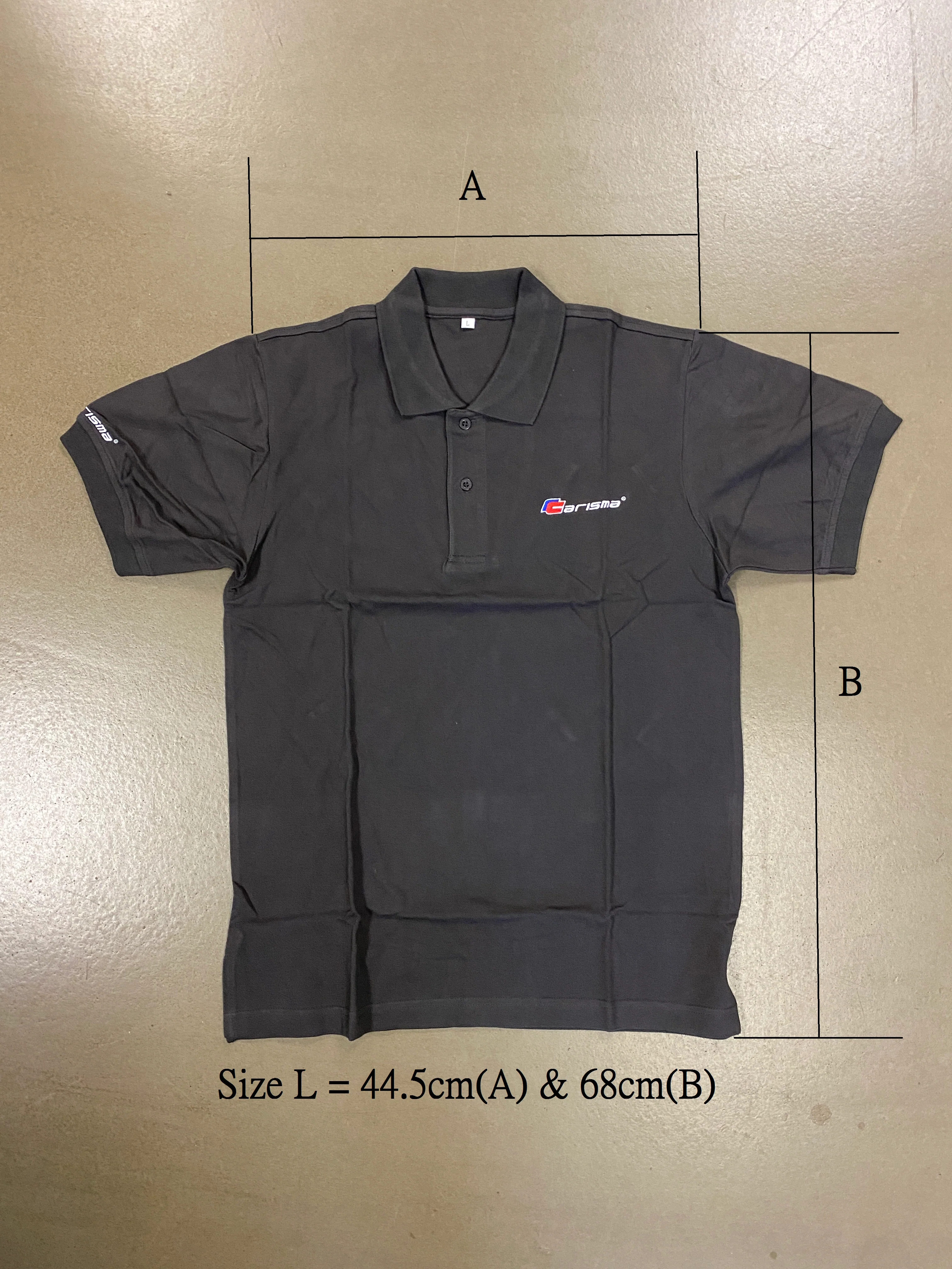 GREY POLO T-SHIRT SIZE L - Image 2