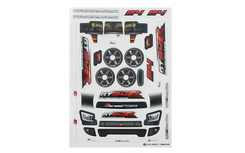 GT24 R Decals (1 Sheet)