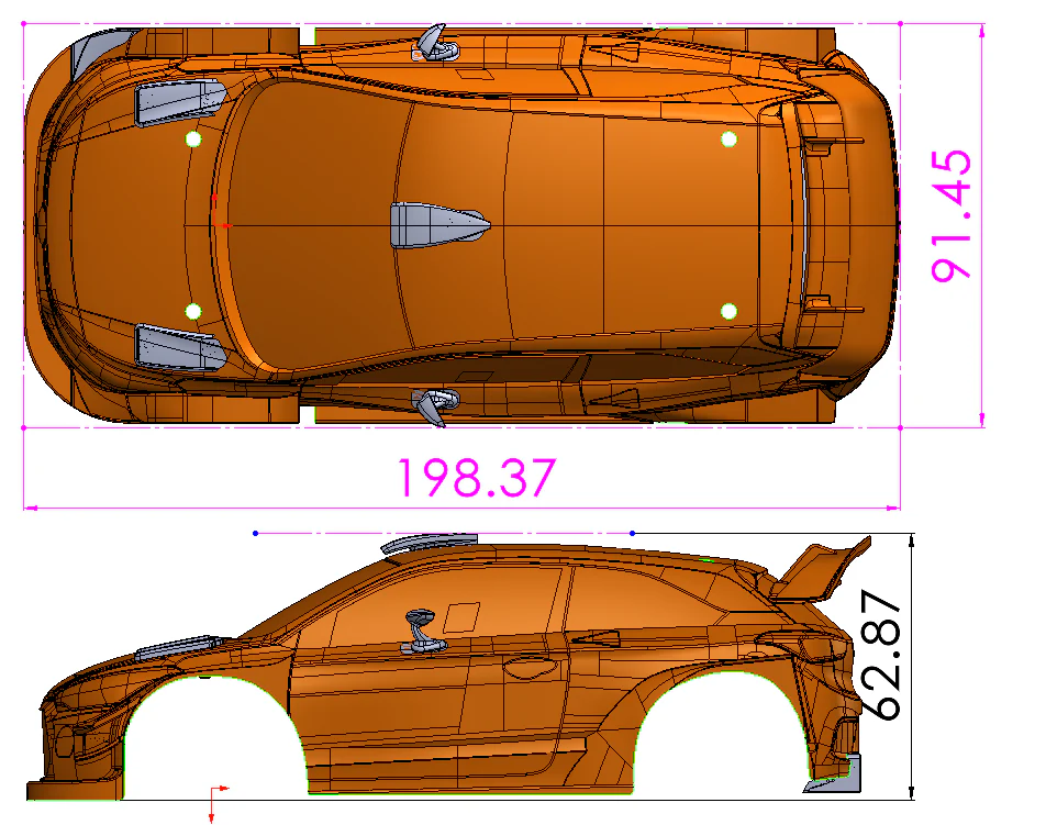 GT24 Hyundai i20 WRC Clear Body Set (Unpainted) - Image 2