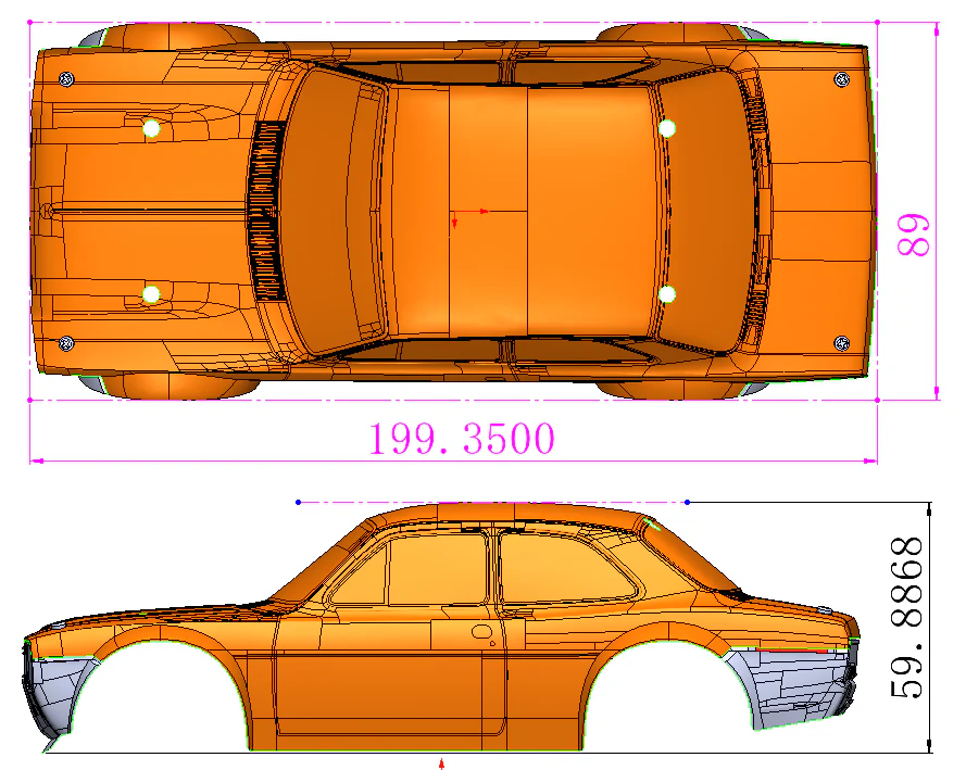 GT24RS PAINTED BODY SET - Image 2