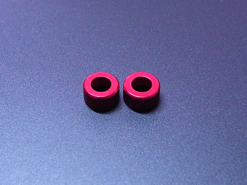 GTB Super Limited Edition Red Anodized Shock Body Bottom (x2)