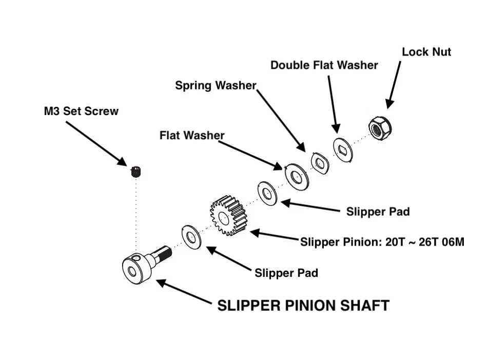 Slipper Pinion Gear Set (20T,06M) - Image 2