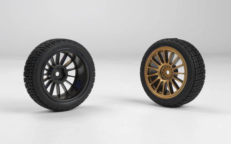 M40 S Gold Rally Pre-glued Wheels & Tyres (Pr) - Image 2