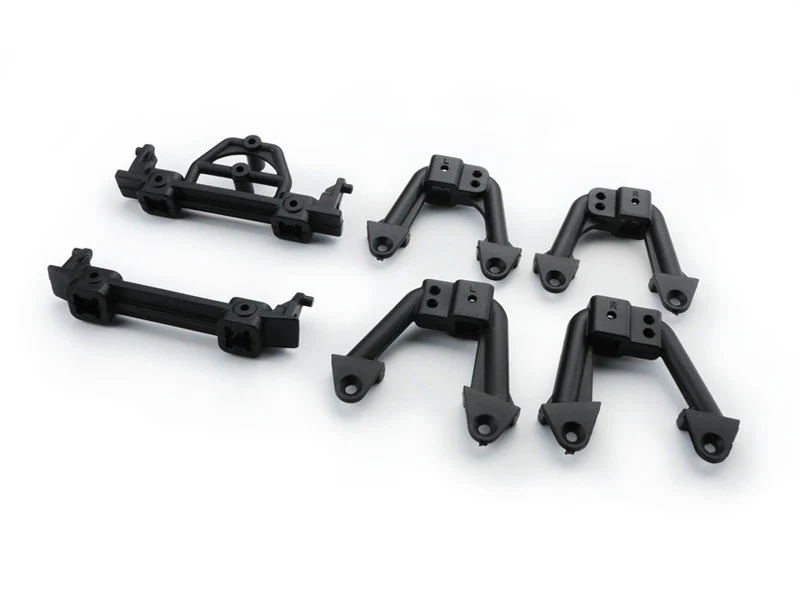 SCA-1E Front & Rear Bumper Holder + Front & Rear Gen 1 Shock Hoops