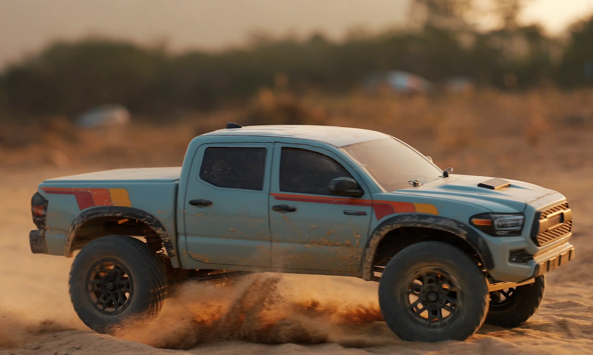 TOYOTA TACOMA TRD PRO PAINTED BODY SET V2 (LUNA ROCK GREY) - Image 4